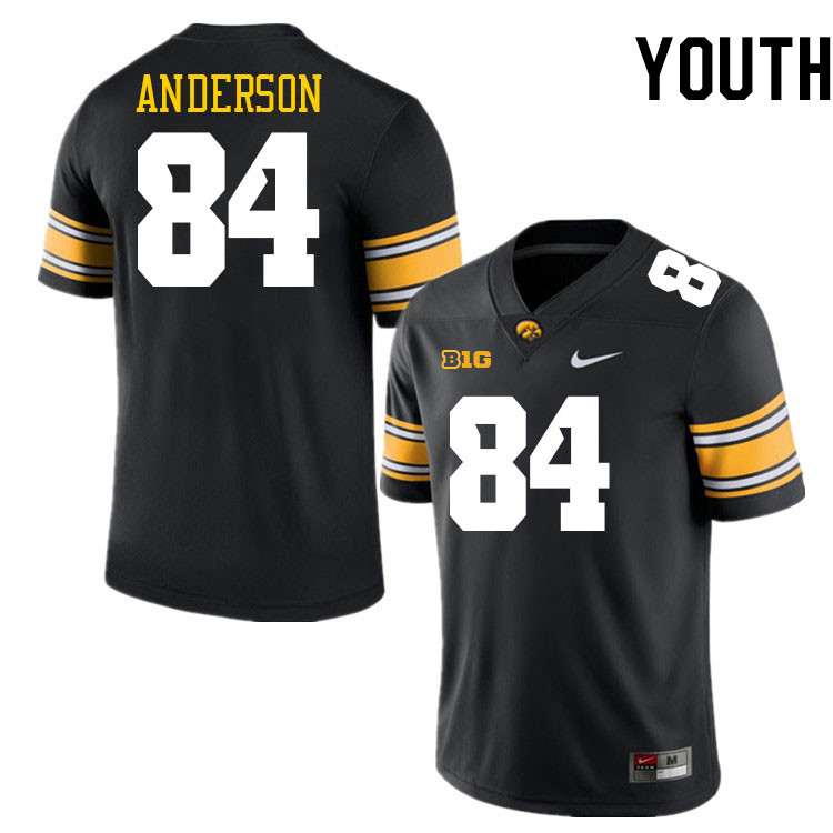 Youth #84 Joseph Anderson Iowa Hawkeyes College Football Jerseys Stitched-Black